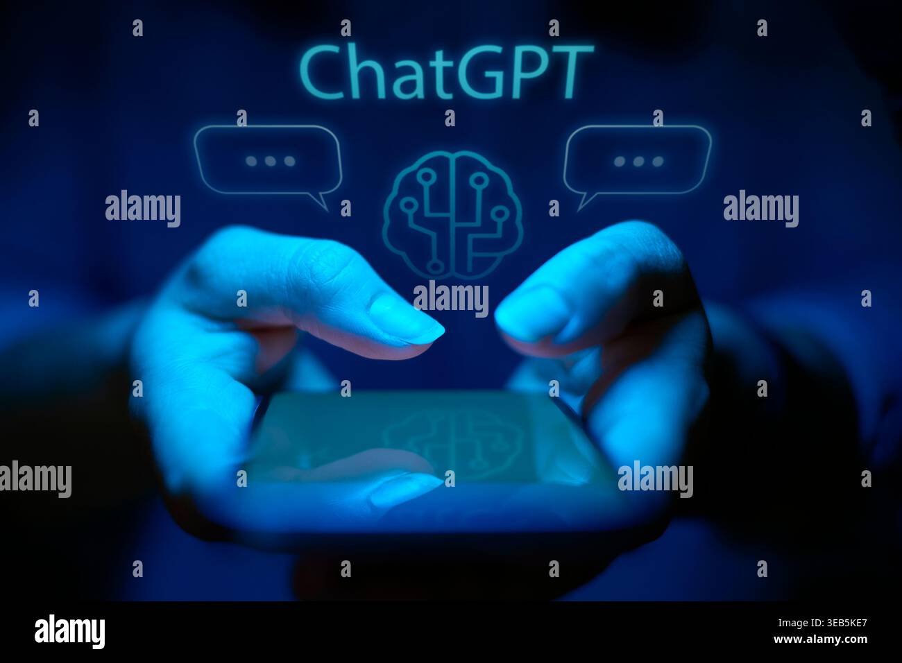 artificial intelligence, ai, chatgpt, artificial intelligences, cyborg Stock Photo