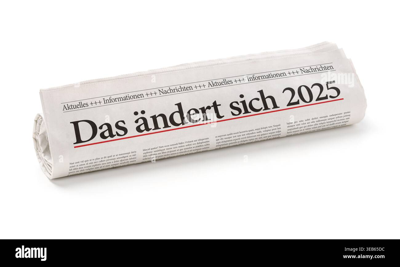 das ändert sich, 2025 Stock Photo