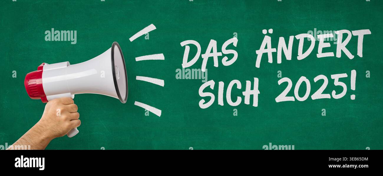 das ändert sich, 2025 Stock Photo