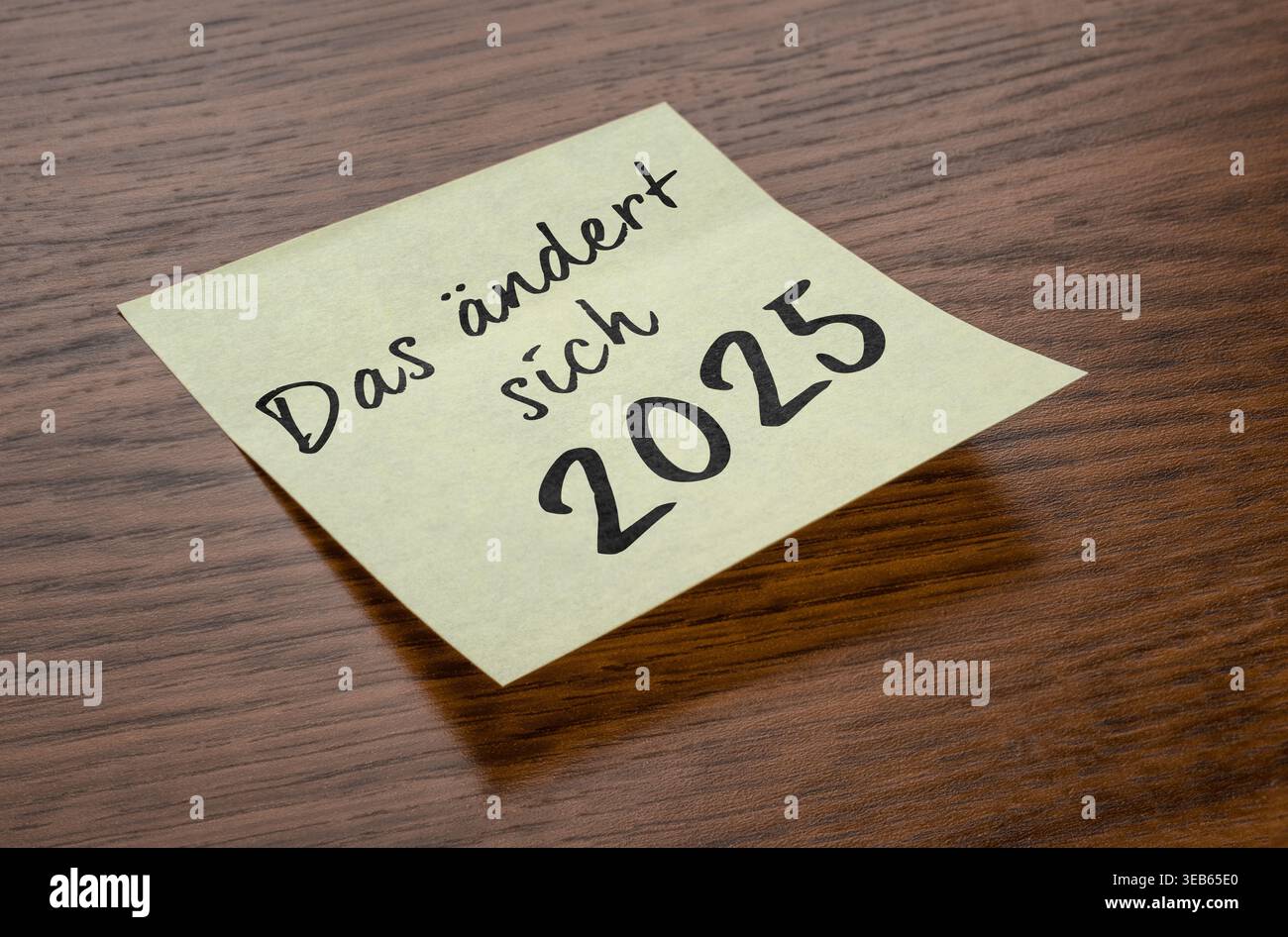 das ändert sich, 2025 Stock Photo