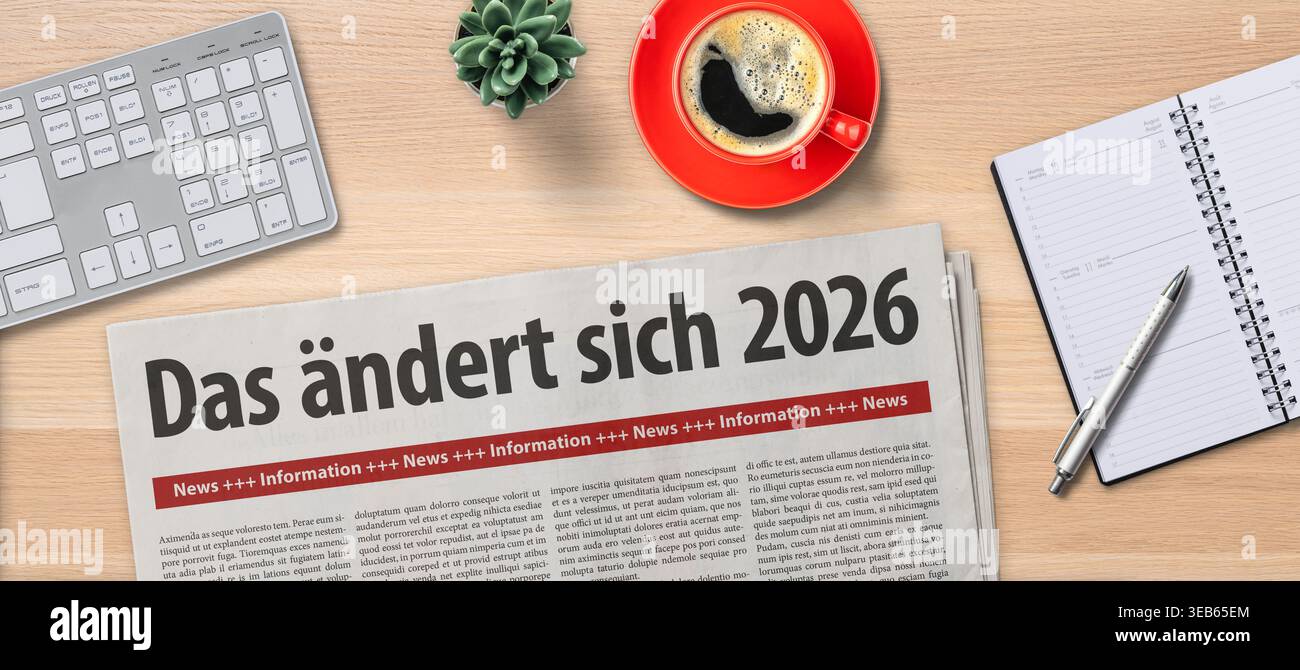 das ändert sich, 2026 Stock Photo