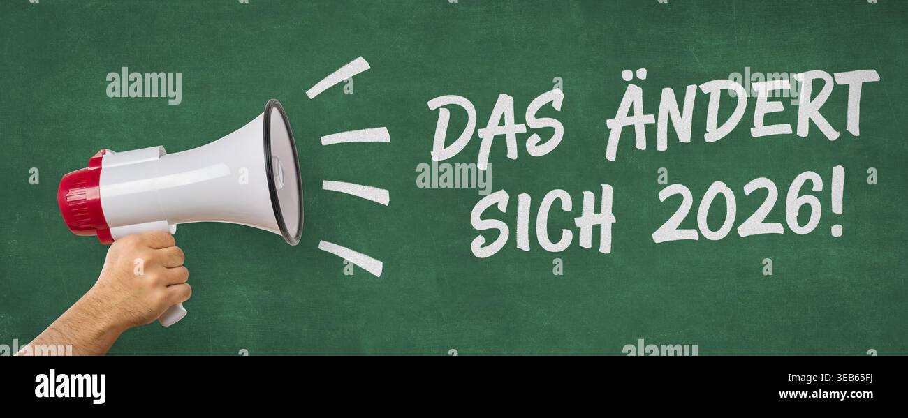 das ändert sich, 2026 Stock Photo