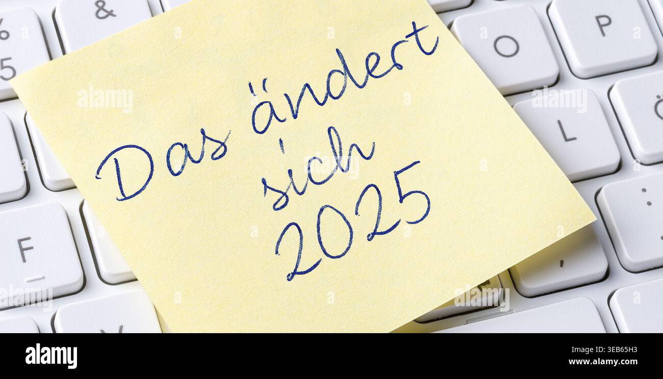 das ändert sich, 2025 Stock Photo