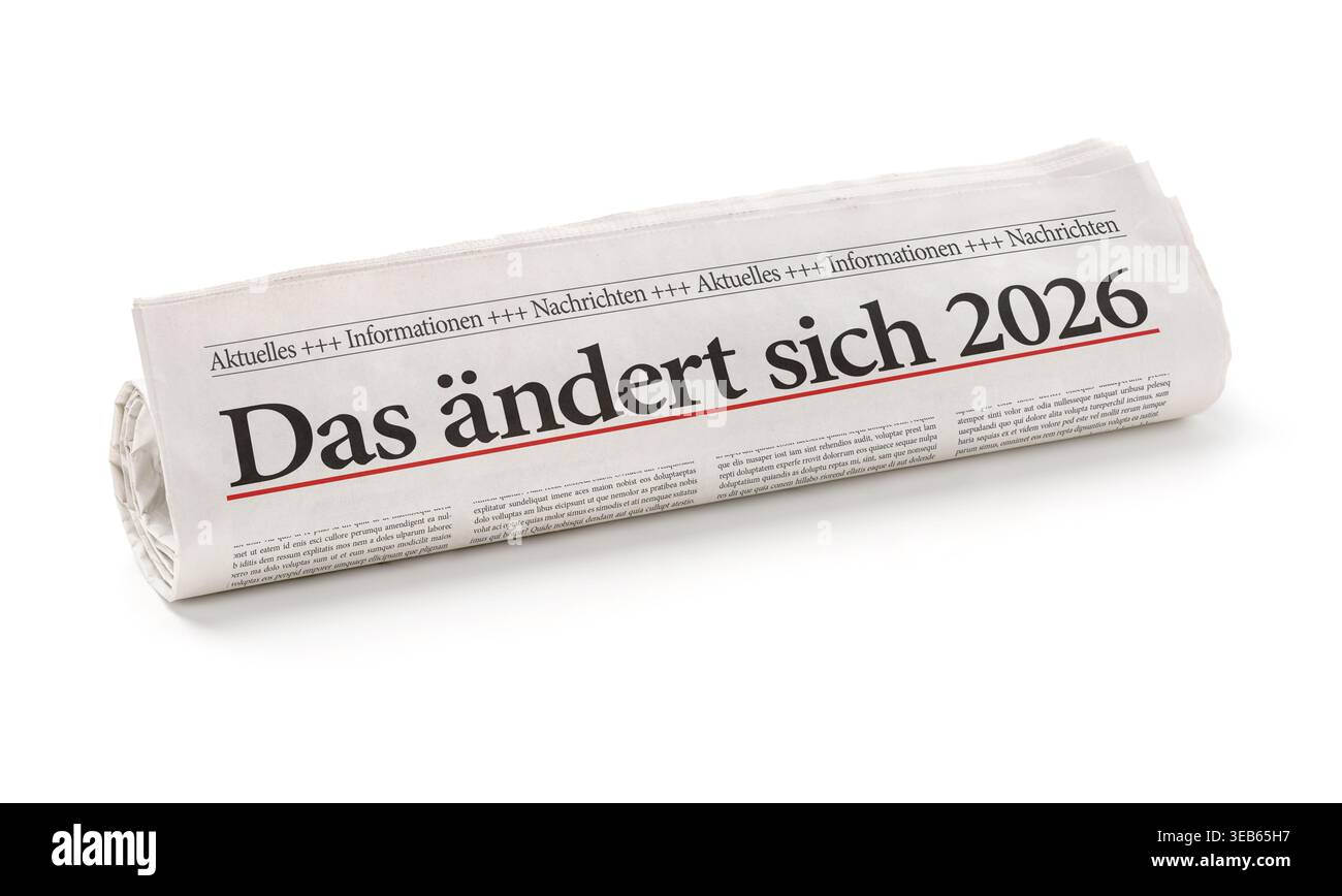 das ändert sich, 2026 Stock Photo