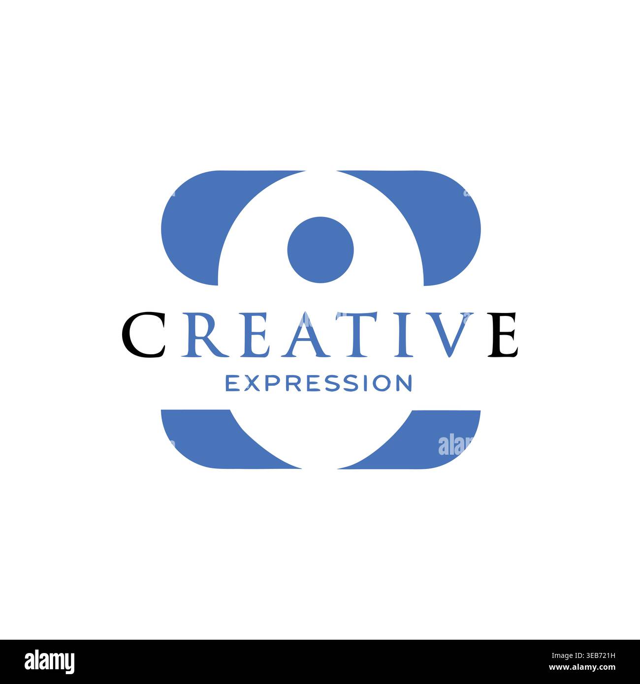 Blue Abstract Creative Icon Stock Vector