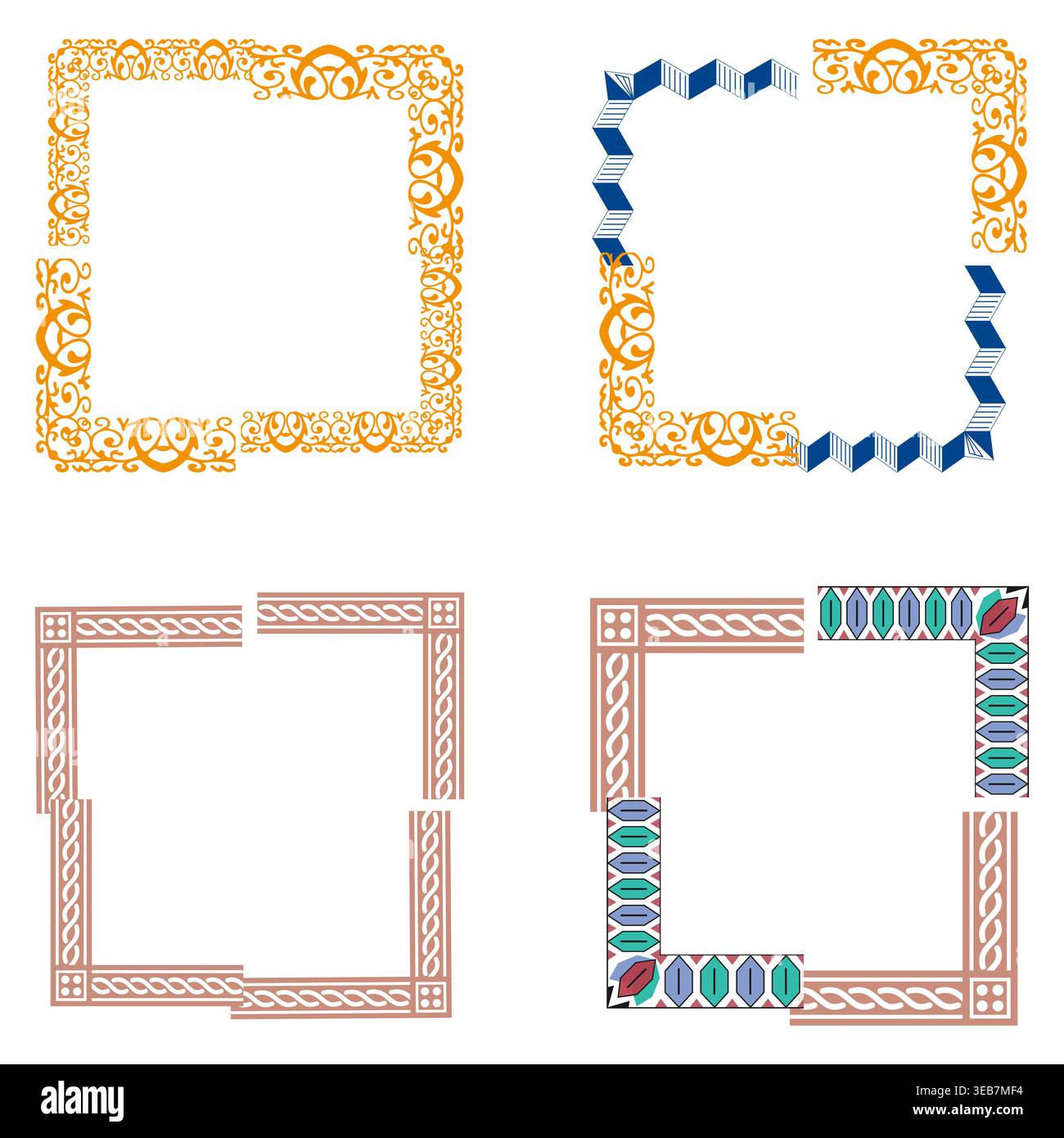 Brush stroke frame. Grunge border square. Rough paint shape. Vector artistic frame Stock Vector