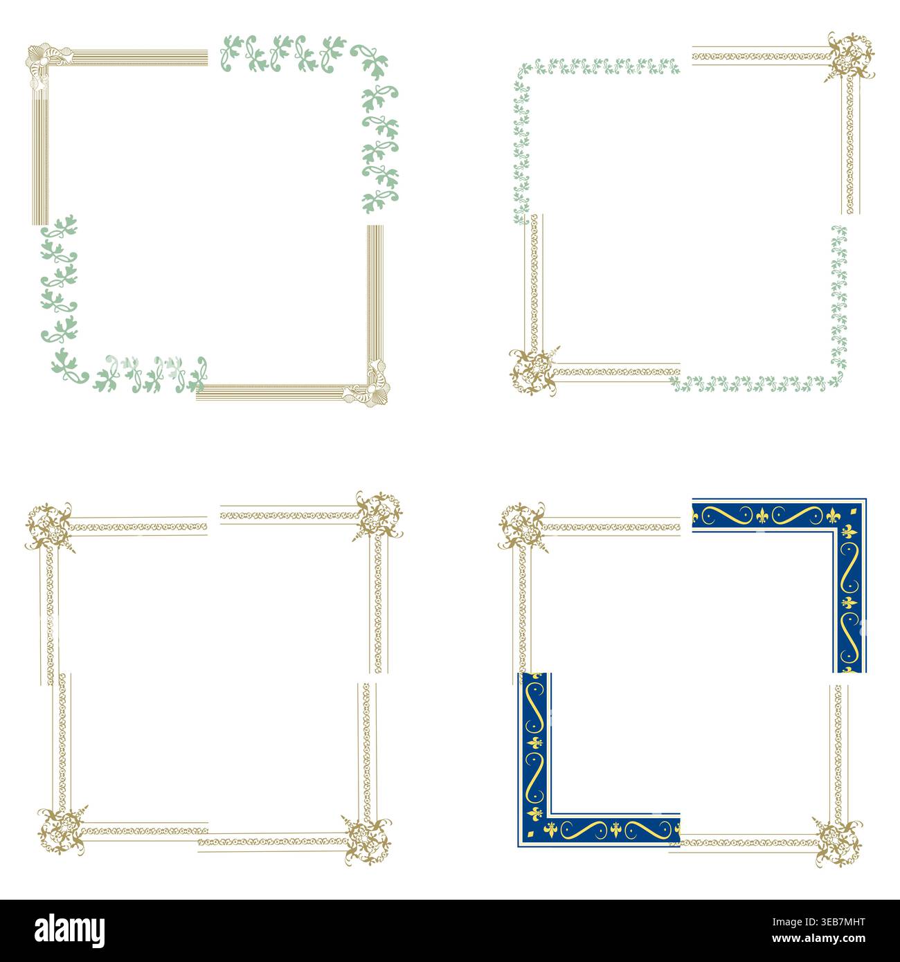Decorative borders vintage hi-res stock photography and images - Alamy