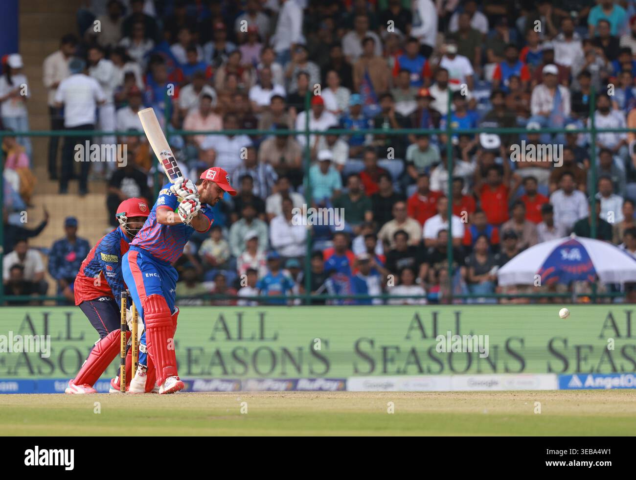 Nitish Rana of Delhi Capitals during Delhi Capitals vs Punjab Kings ...