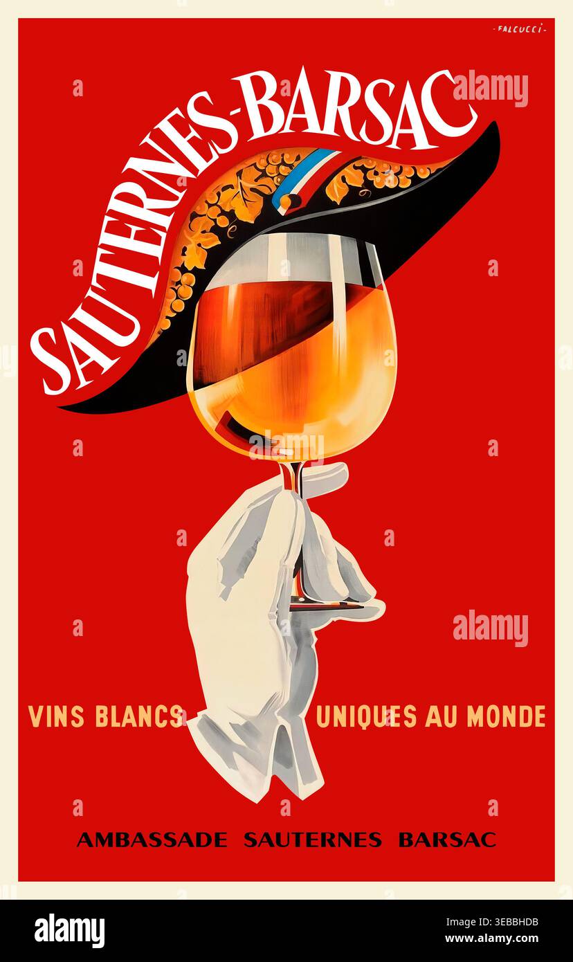 Vintage 1930s french art deco poster hi-res stock photography and