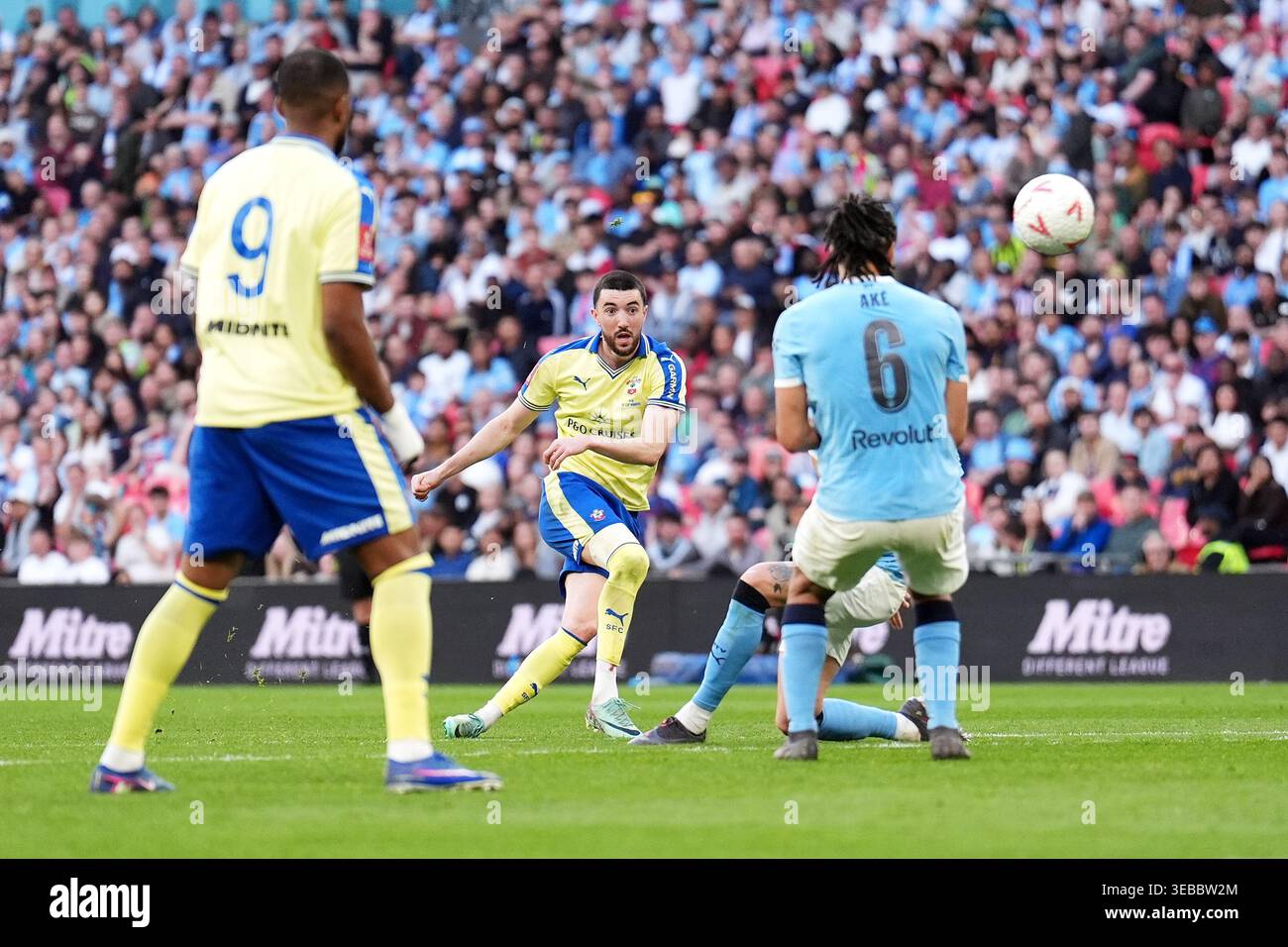 Southampton's Finn Azaz scores their side's first goal during the ...