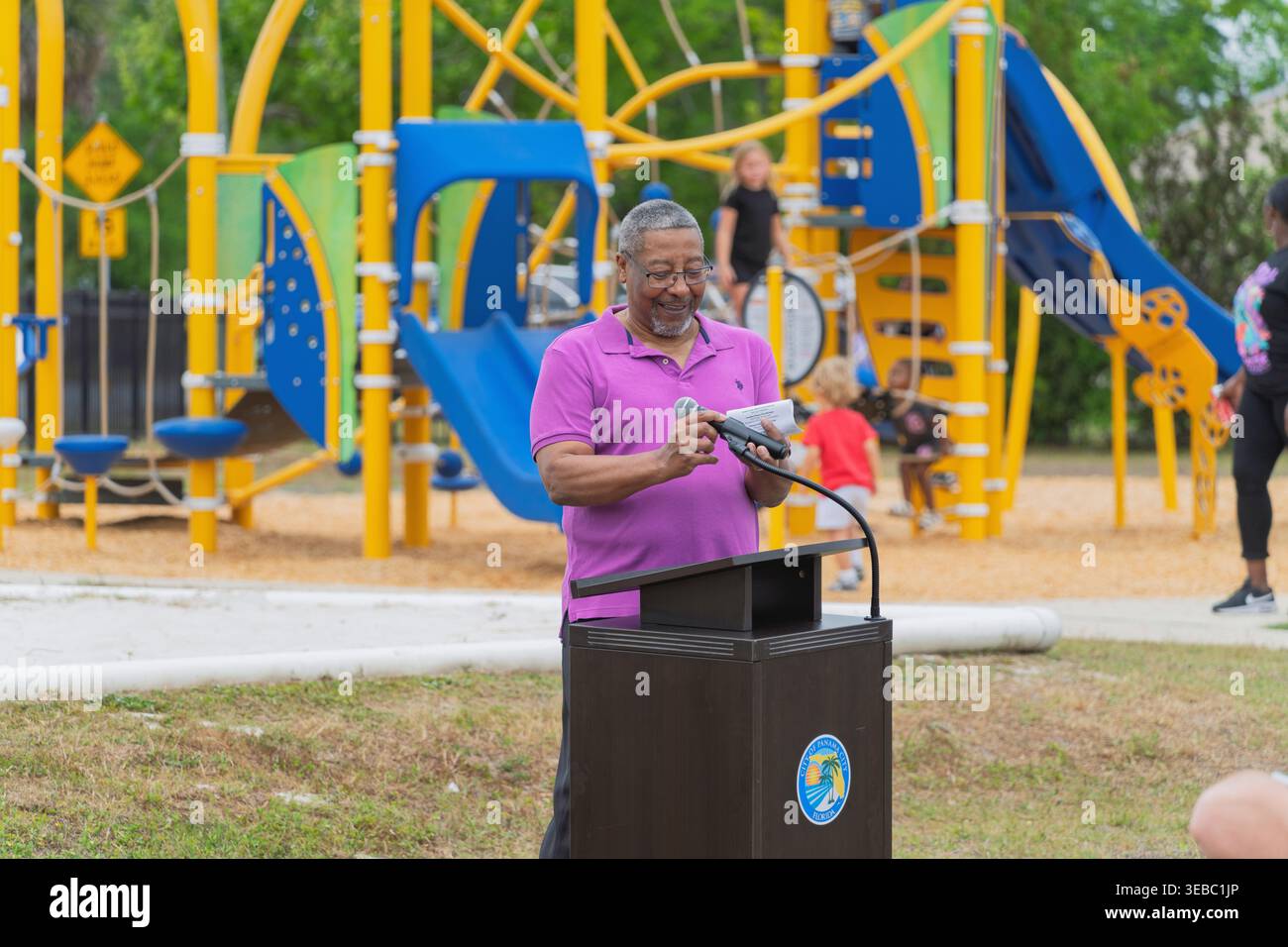 Panama City, FL, USA. 25th Apr 2026. Johnny Davis, brother of the late ...