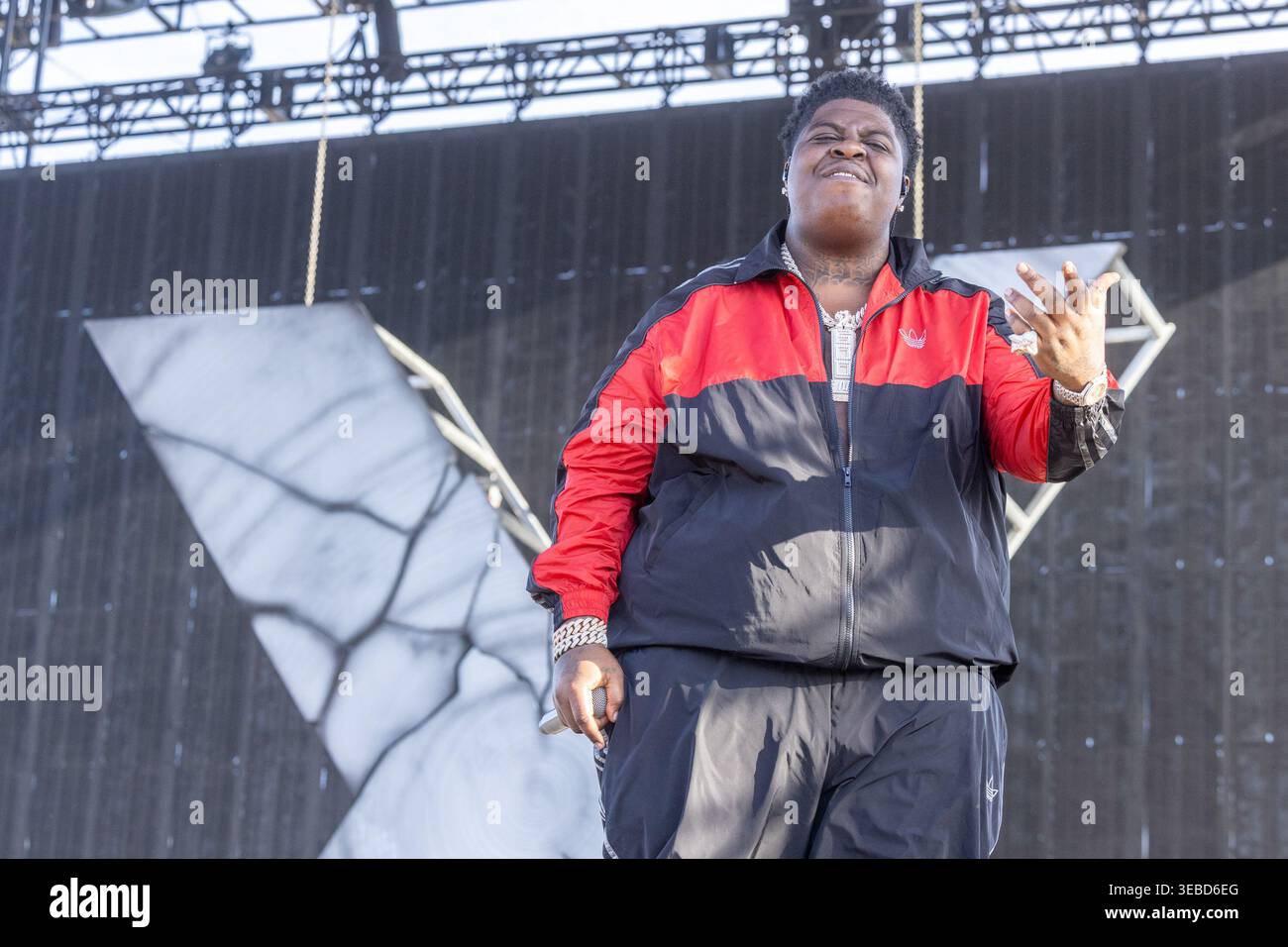 Rapper BigXthaPlug (Xavier Landum) during the Stagecoach Music Festival ...