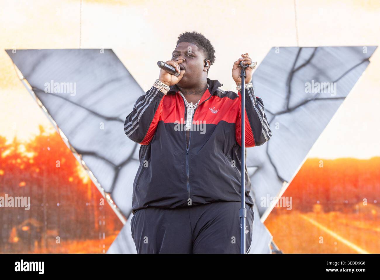 Rapper BigXthaPlug (Xavier Landum) during the Stagecoach Music Festival ...