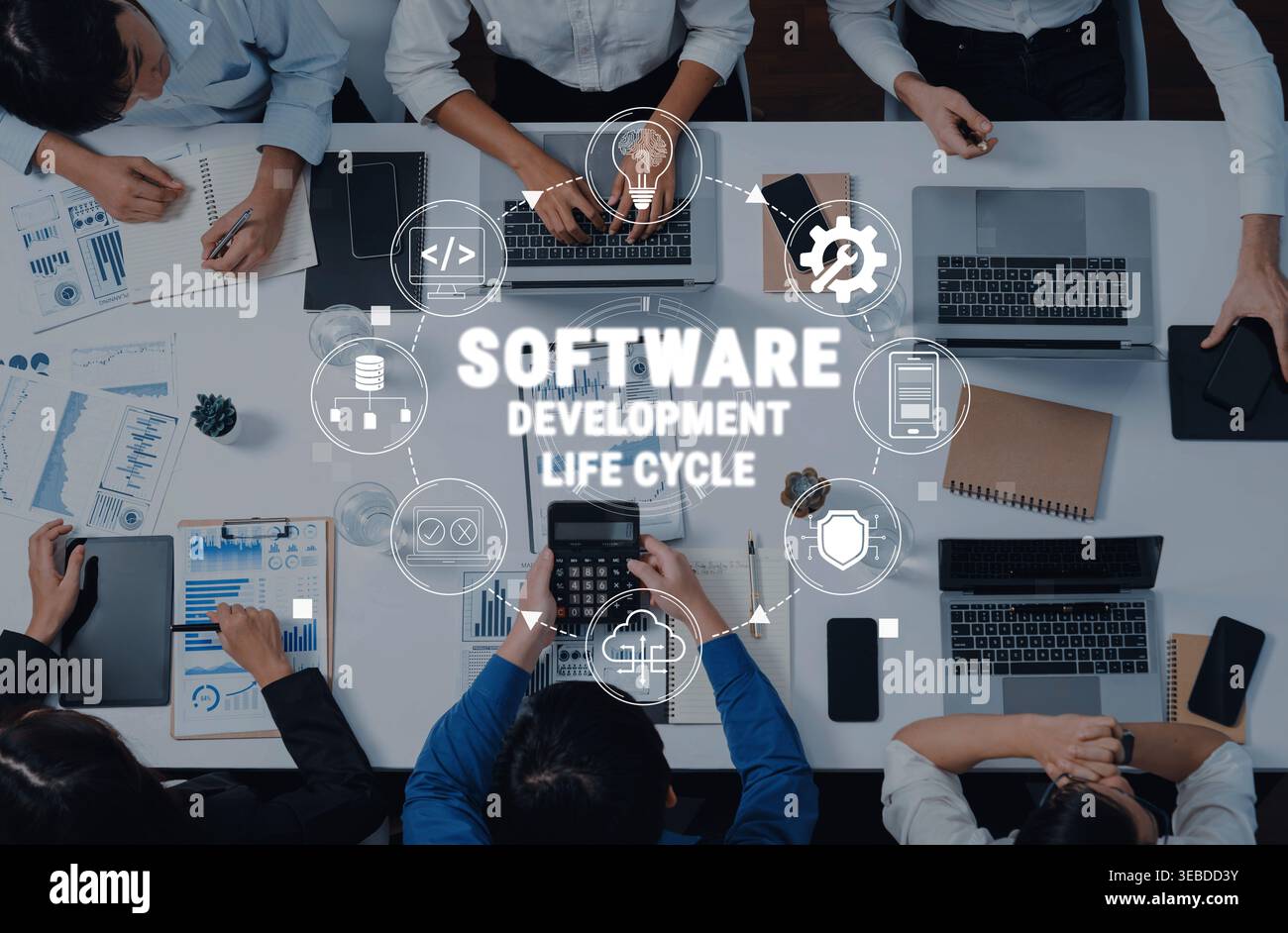 Collaborative Office Scene Depicting Software Development Life Cycle ...