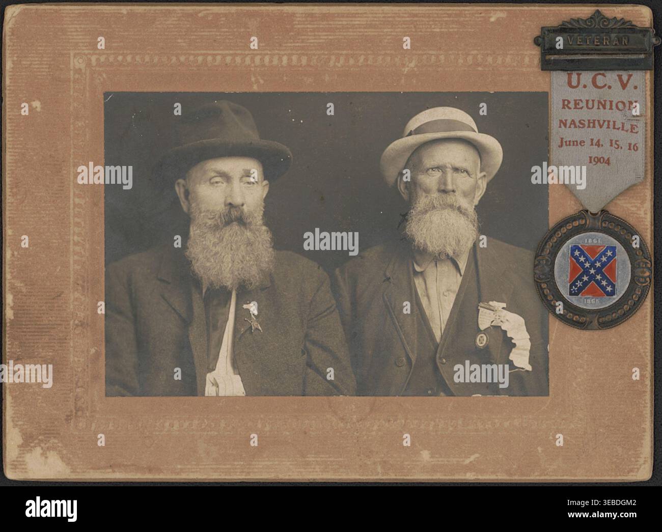 Historic image of Civil War veterans John Bradford and Thomas Sneed ...