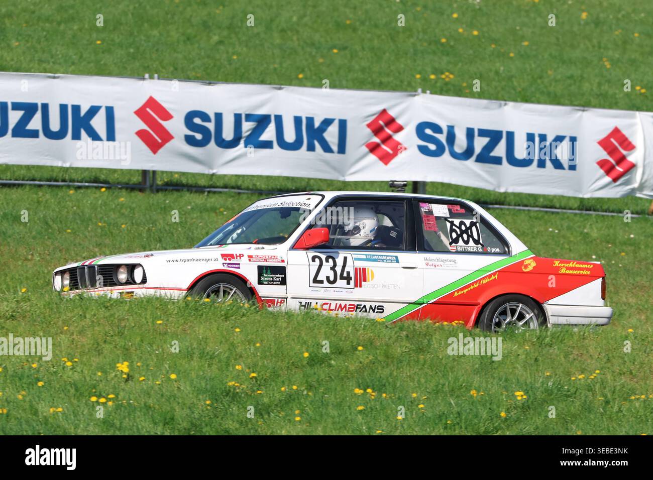Historic race car in action during the FIA Historic Hill Climb ...
