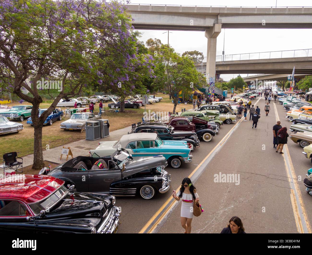 Custom Lowriders at the 56th Annual Chicano Park Day, Barrio Logan, San ...