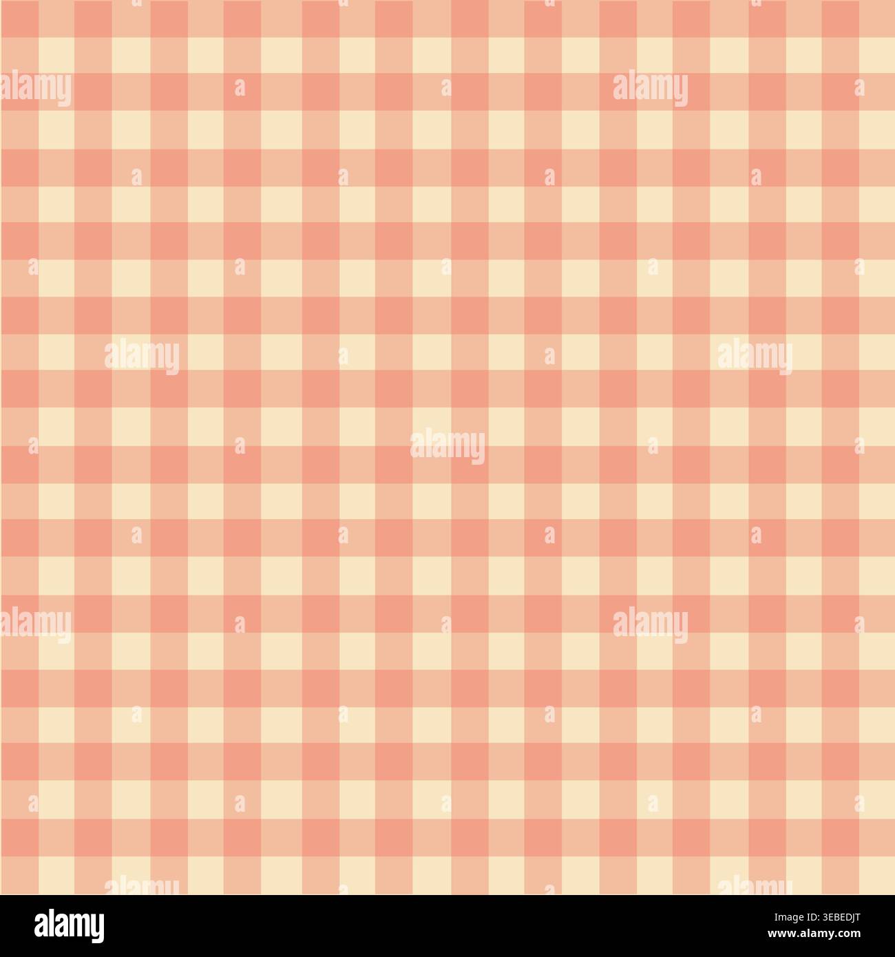 Vichy gingham seamless pattern: classic checkered fabric texture, vector geometric background Stock Vector