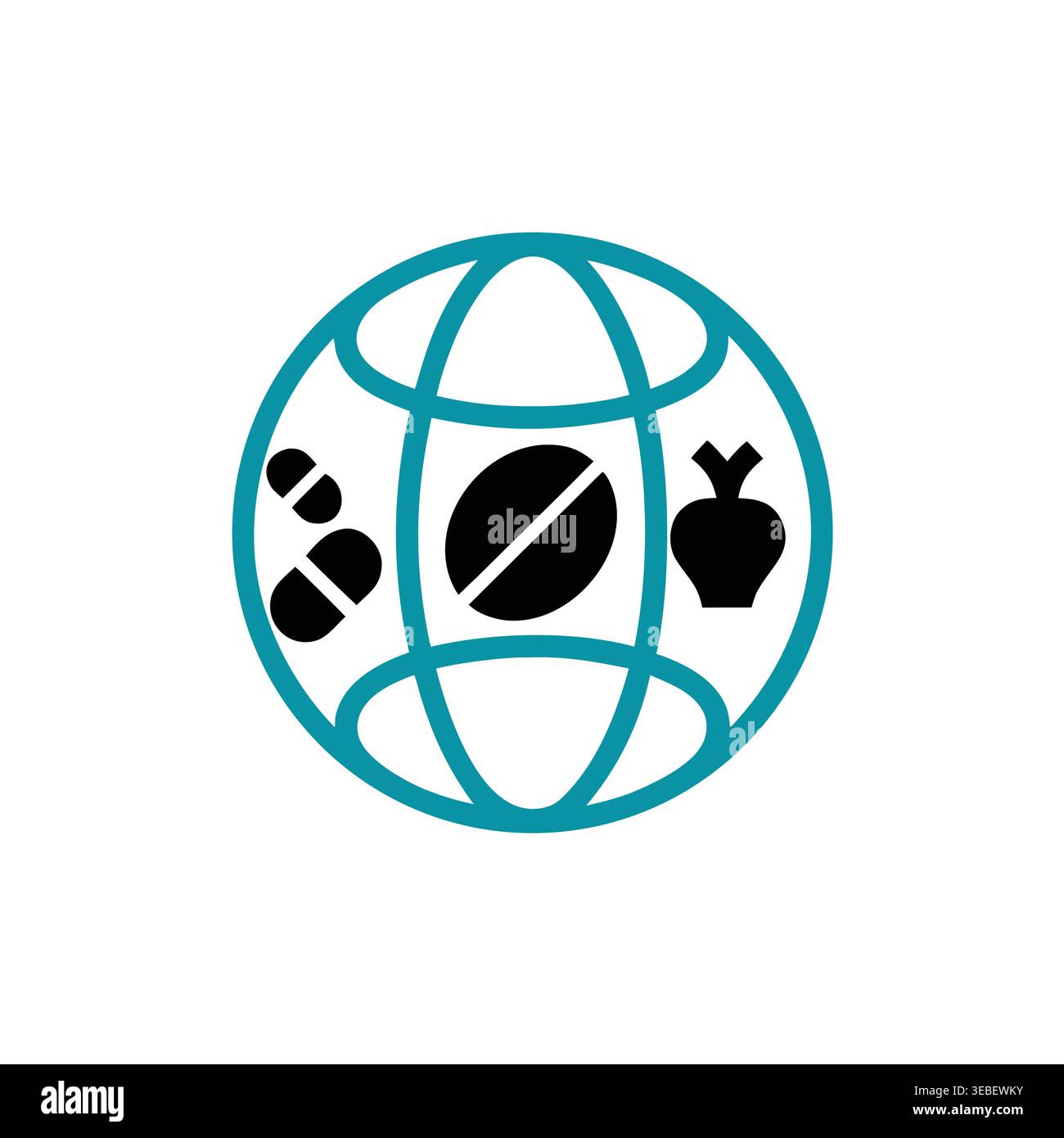 Global Pharmaceutical & Medical Access Emblem Stock Vector