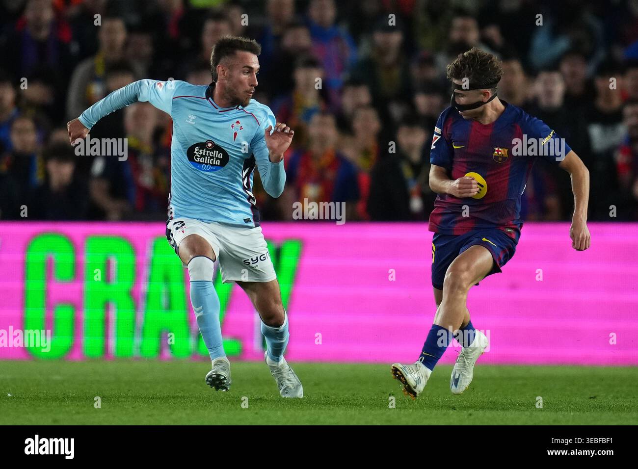 Oscar Mingueza of RC Celta de Vigo during the La Liga EA Sports match ...
