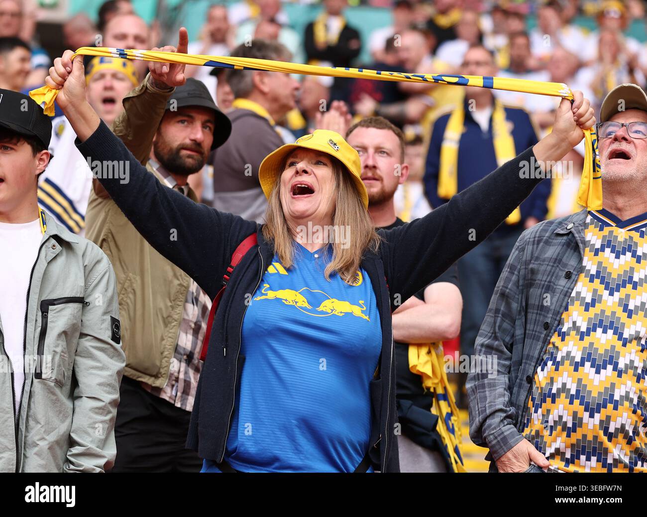 London, England, 26th April 2026. Leeds United fans getting involved in ...