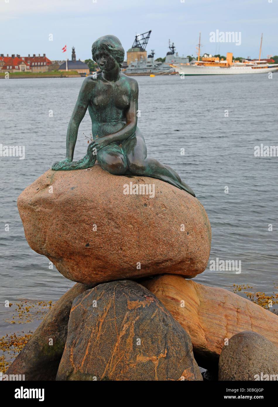Copenhagen Little Mermaid, Copenhagen, Denmark. Stock Photo