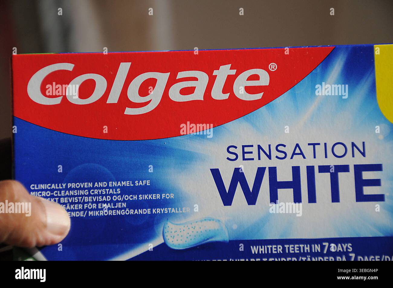 Copenhagen/Denmark /26 APRIL 2026/cOLGATE SENSATION WHITE TOOTH PASTE ...