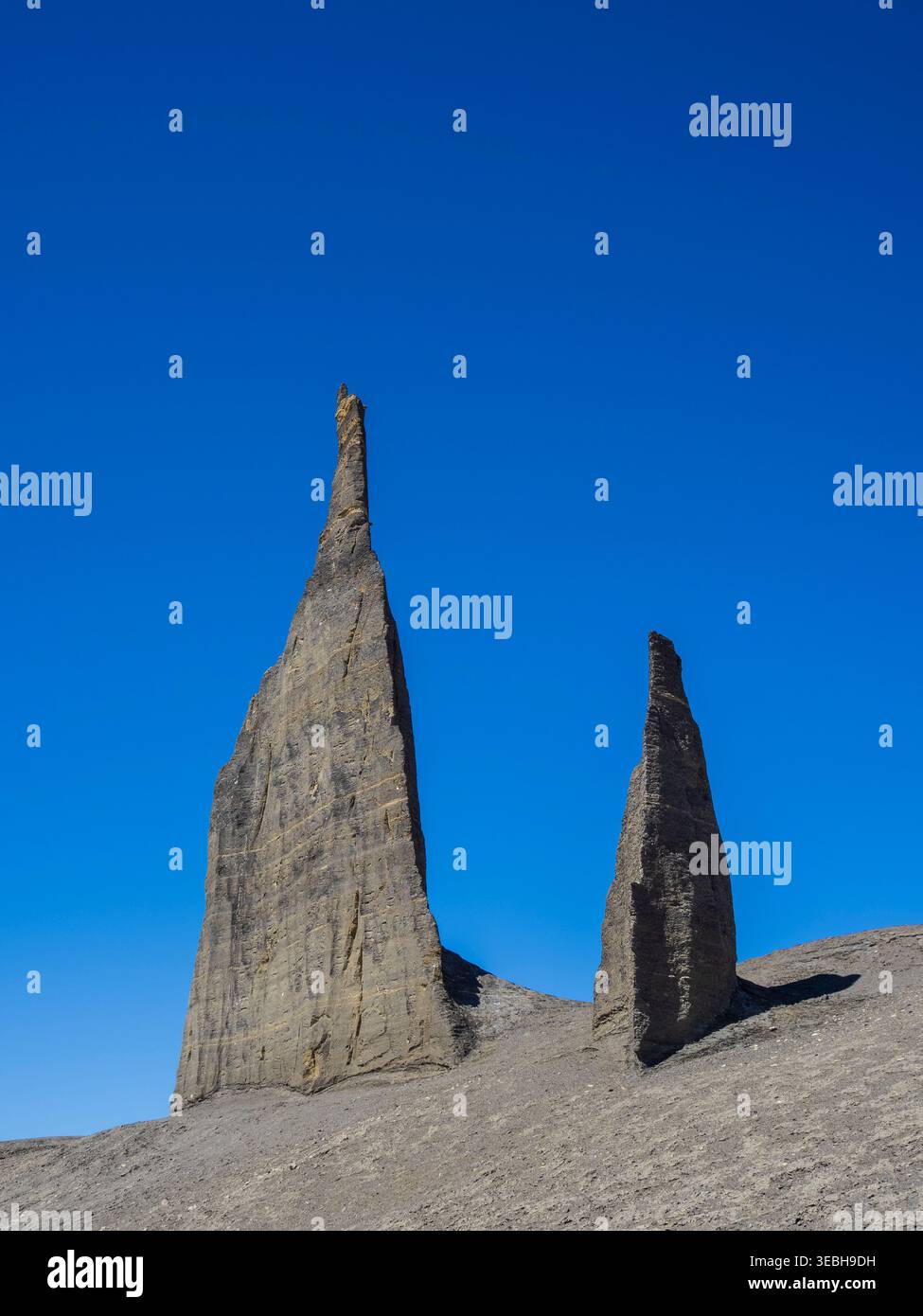 Long Dong Silver spire near Hanksville, Utah. Stock Photo