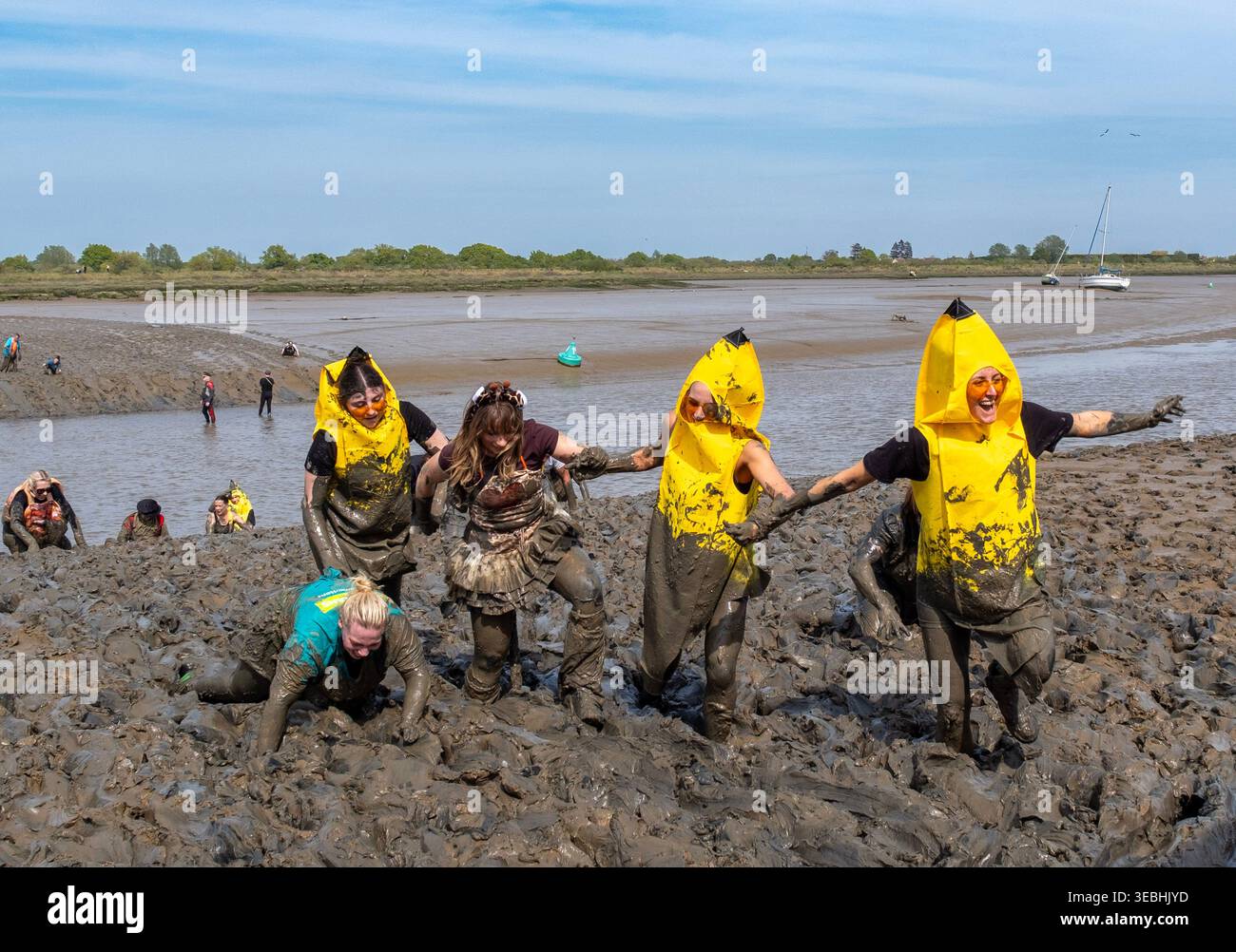 Mudf Rice Maldon, UK. 26th Apr 2026. Competitors take part in the world-famous ...
