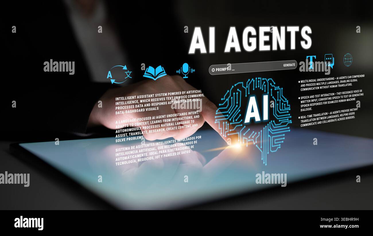 AI Agents Empowering Intelligent Assistants and Enhancing Data Processing for Advanced Problem-Solving Solutions in Modern Technology Ecosystems Quark Stock Photo
