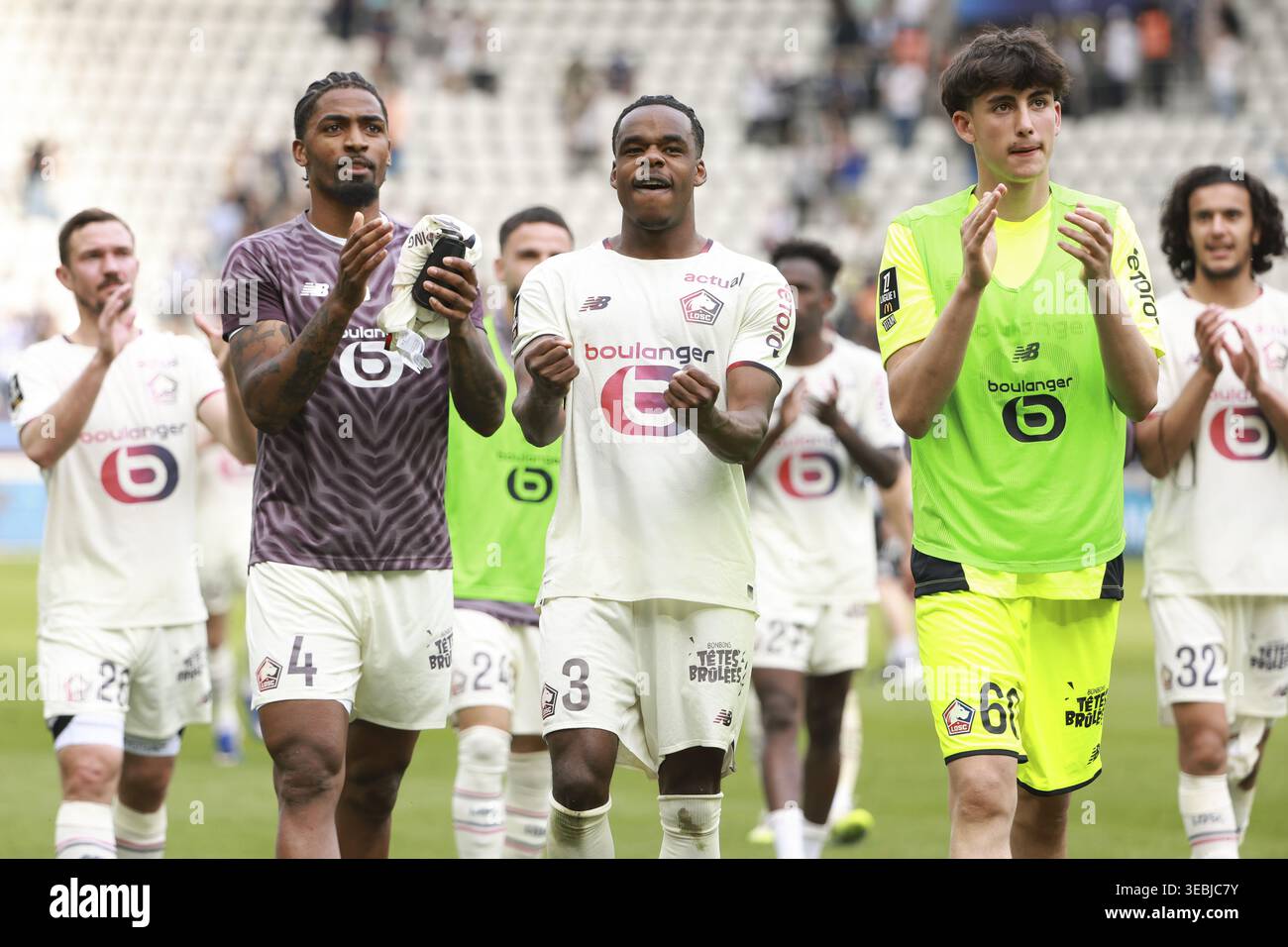 Alexsandro Ribeiro, Nathan Ngoy, Lille goalkeeper Zadig Lanssade ...