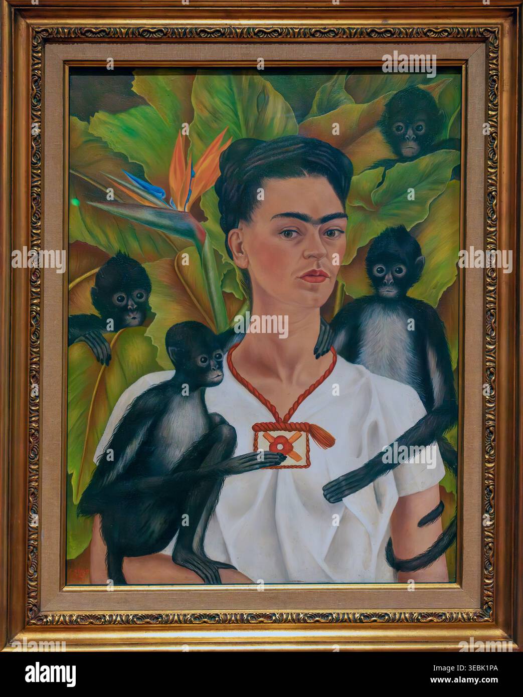 Autorretrato con Monos (Self-portrait with Monkeys) 1943 painting by ...
