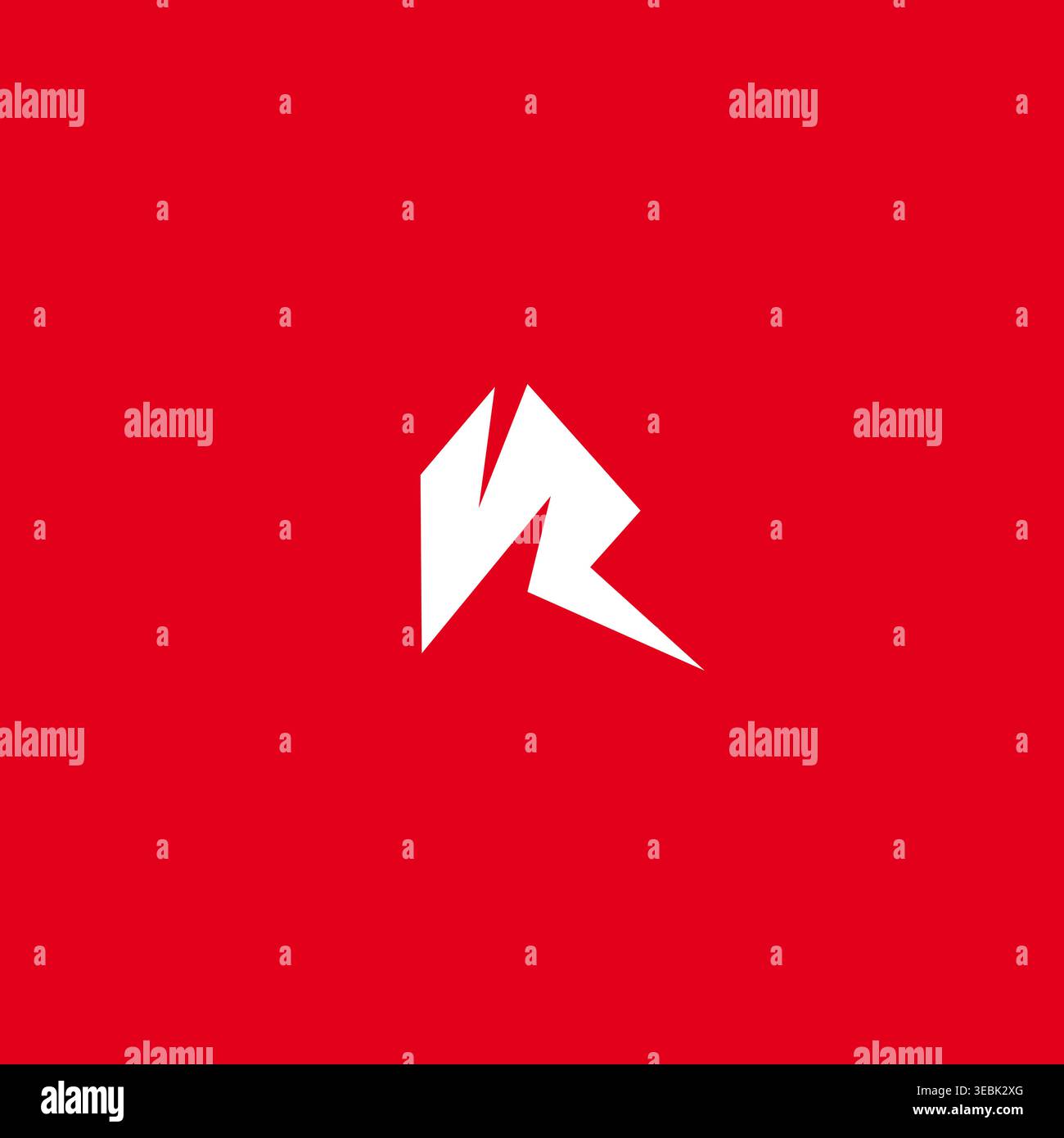 Letter R Abstract Logo Design Stock Vector