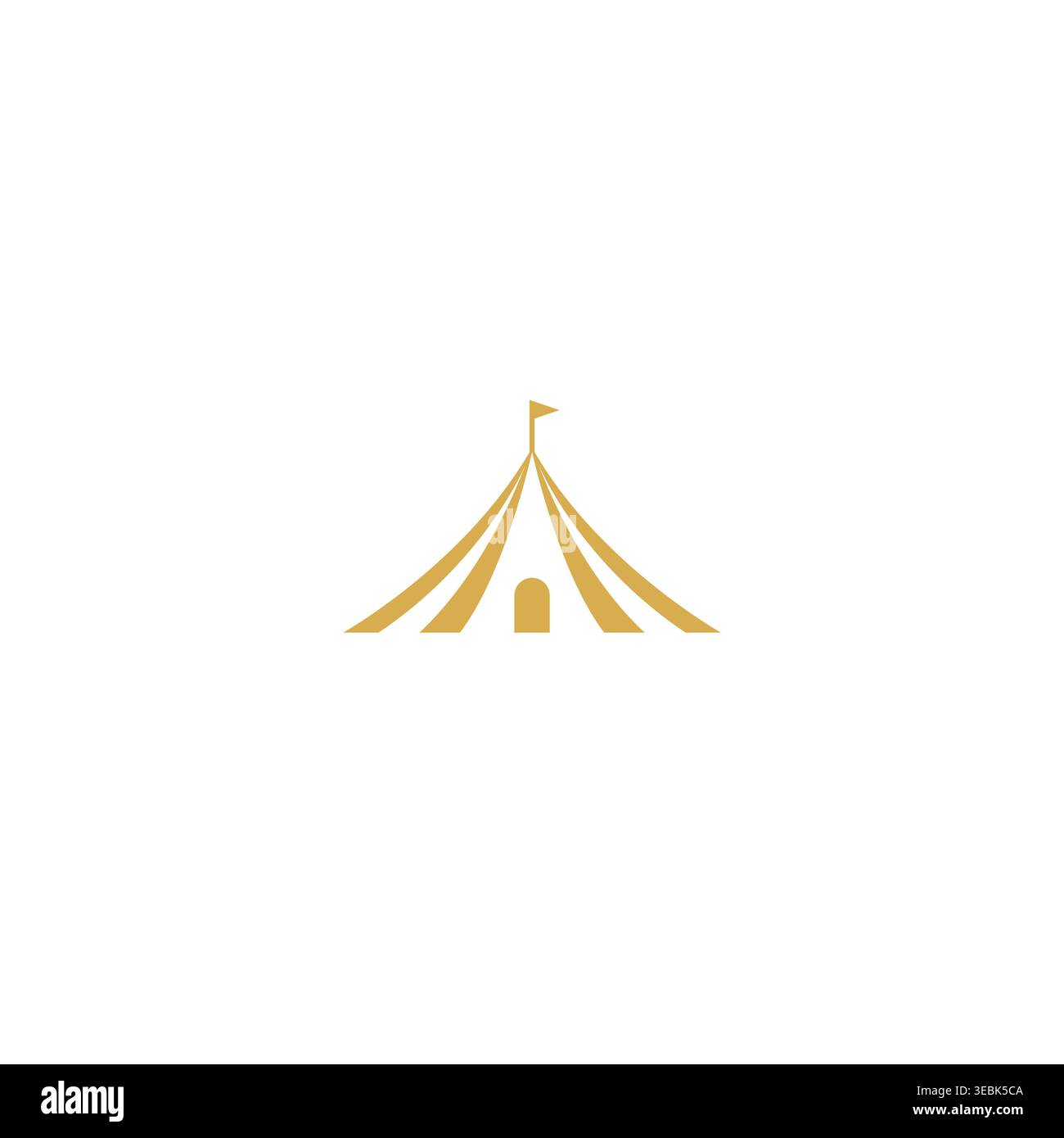 tent letter a logo design vector Stock Vector