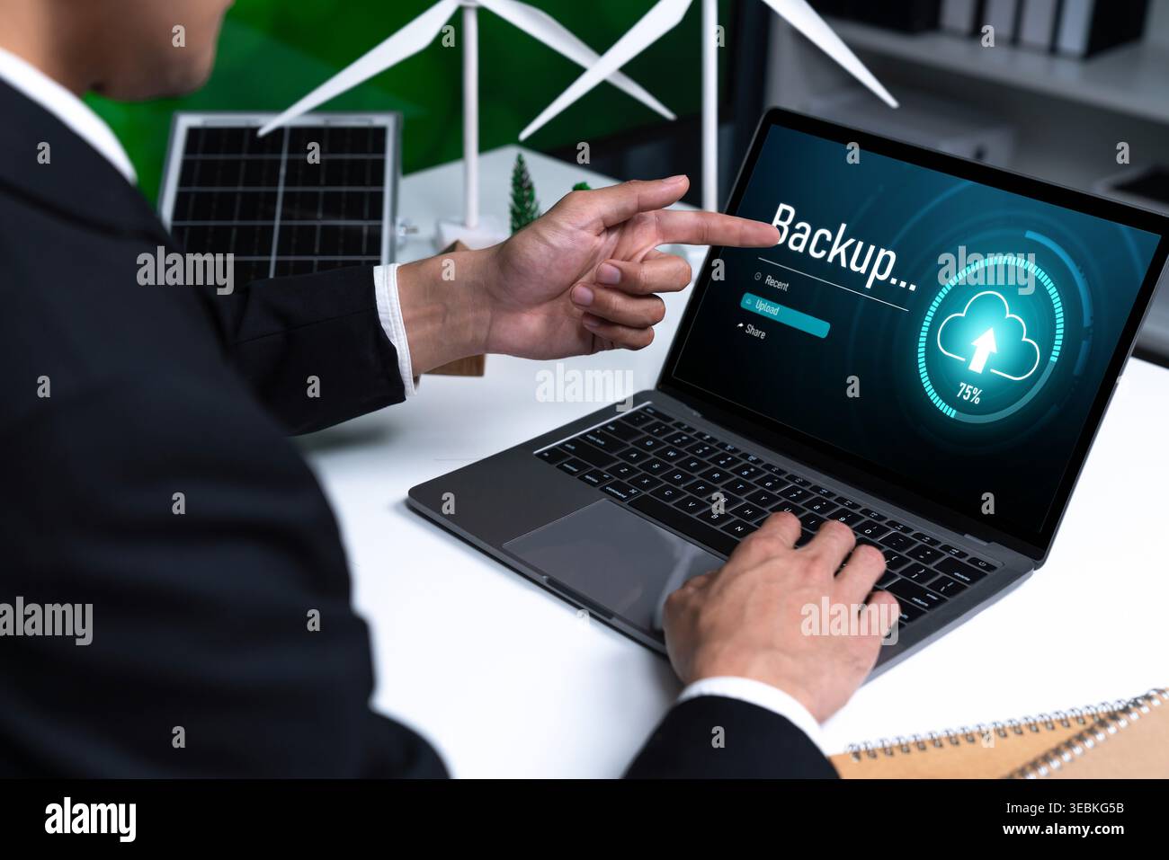 Backup Storage Data Internet Technology Business concept. Database storage cloud technology file data transfer sharing, cyber, big data information Stock Photo