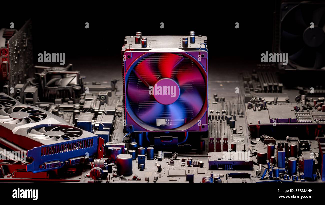 Inside of computer cpu hi-res stock photography and images - Alamy