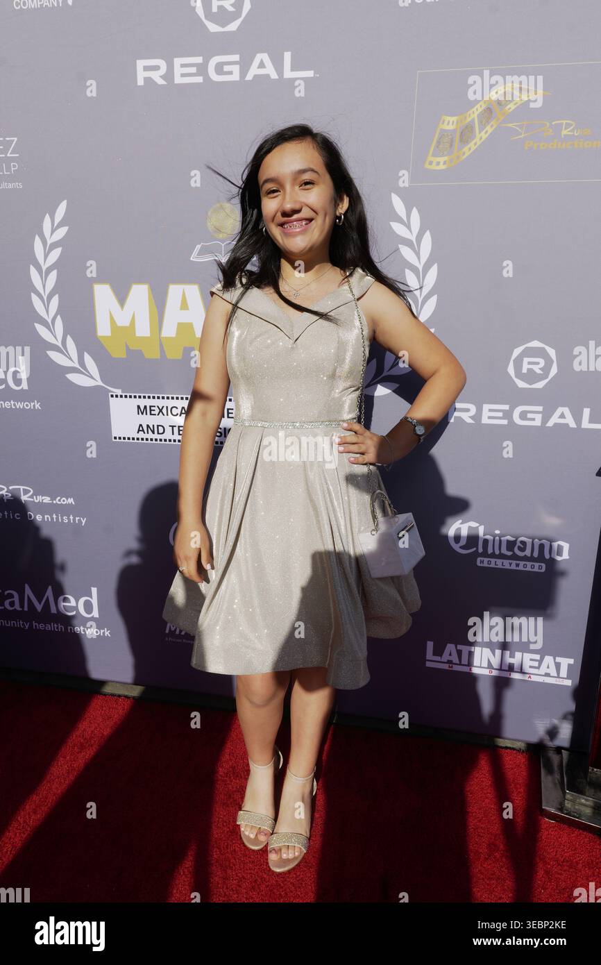 In the picture the actress Sami Corona Lampa. the Mexican-American Cultural Education Foundation (MACEF), a 501(c)3, will hold its fifth annual Mexican-American Film and Television Festival & Awards (MAFTF) at the Harmony Gold Theater in Los Angeles.    MAFTF is more than just the premier festival representing the 40 million Americans of Mexican descent; it's a two-day celebration of our culture and artists. It's where Mexican-American and Latino film & television makers come together to interact, collaborate, network, and find like-minded partners. It's a platform where industry leaders conne Stock Photo