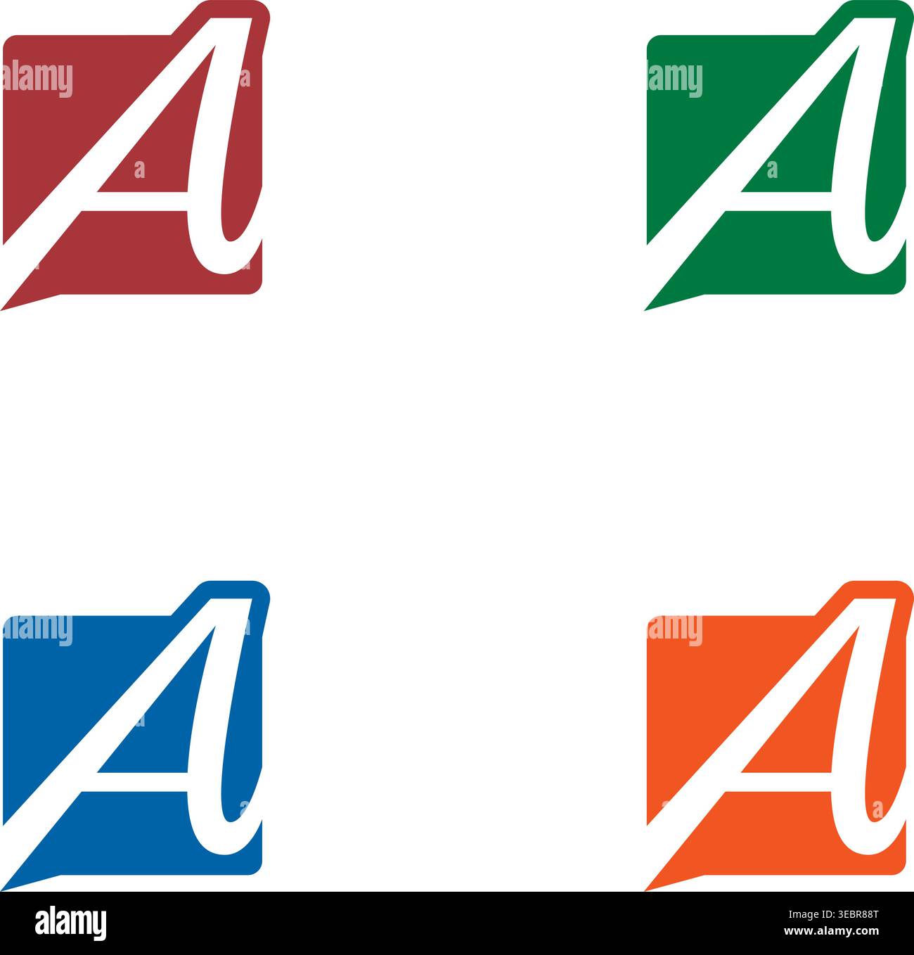 Letter A Logo Design Stock Vector