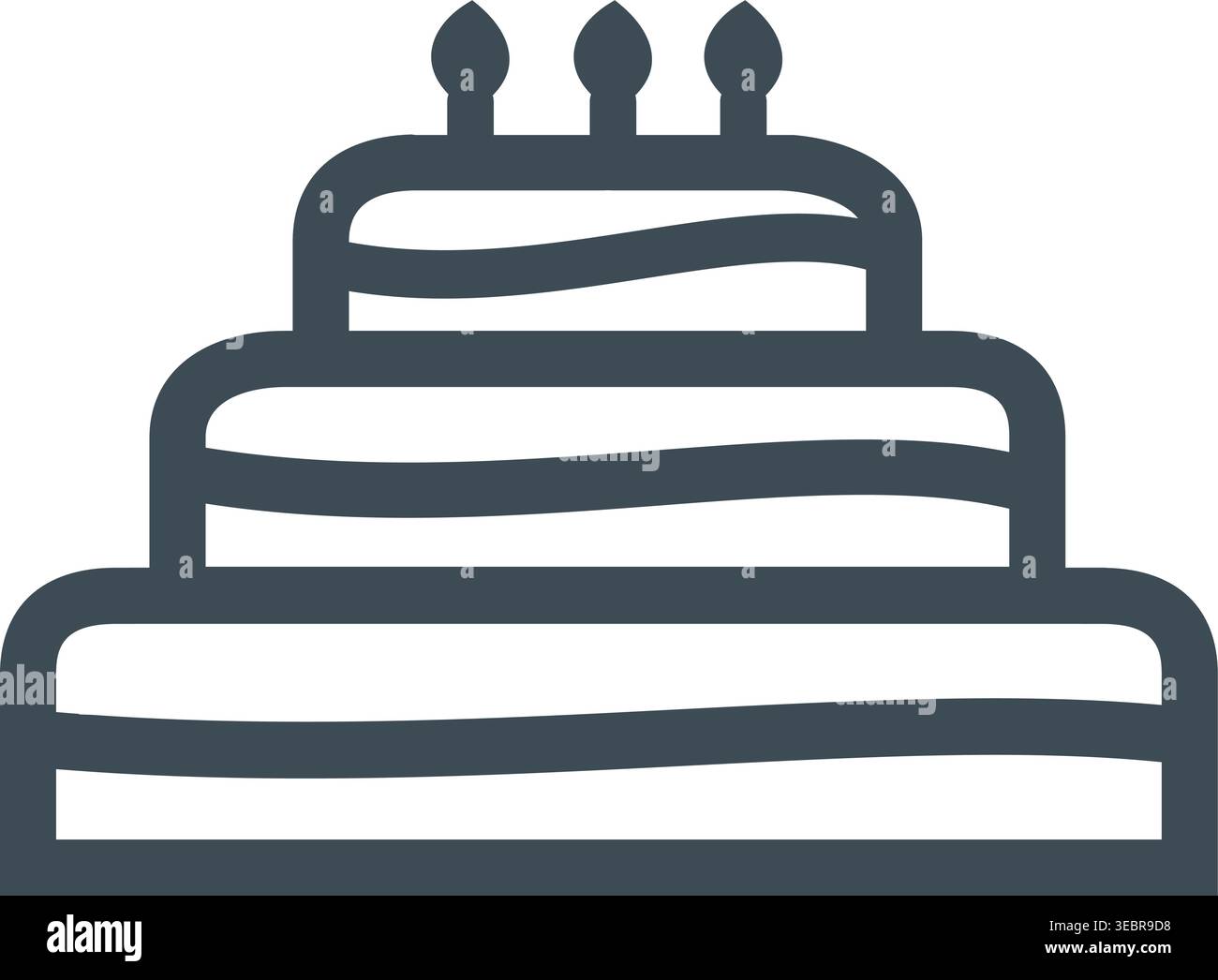 Celebration Cake Vector Stock Vector