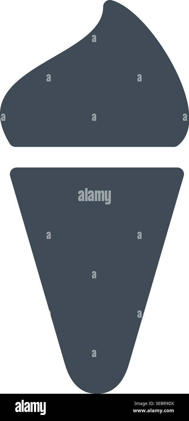 Ice Cream Cone Vector Icon Stock Vector
