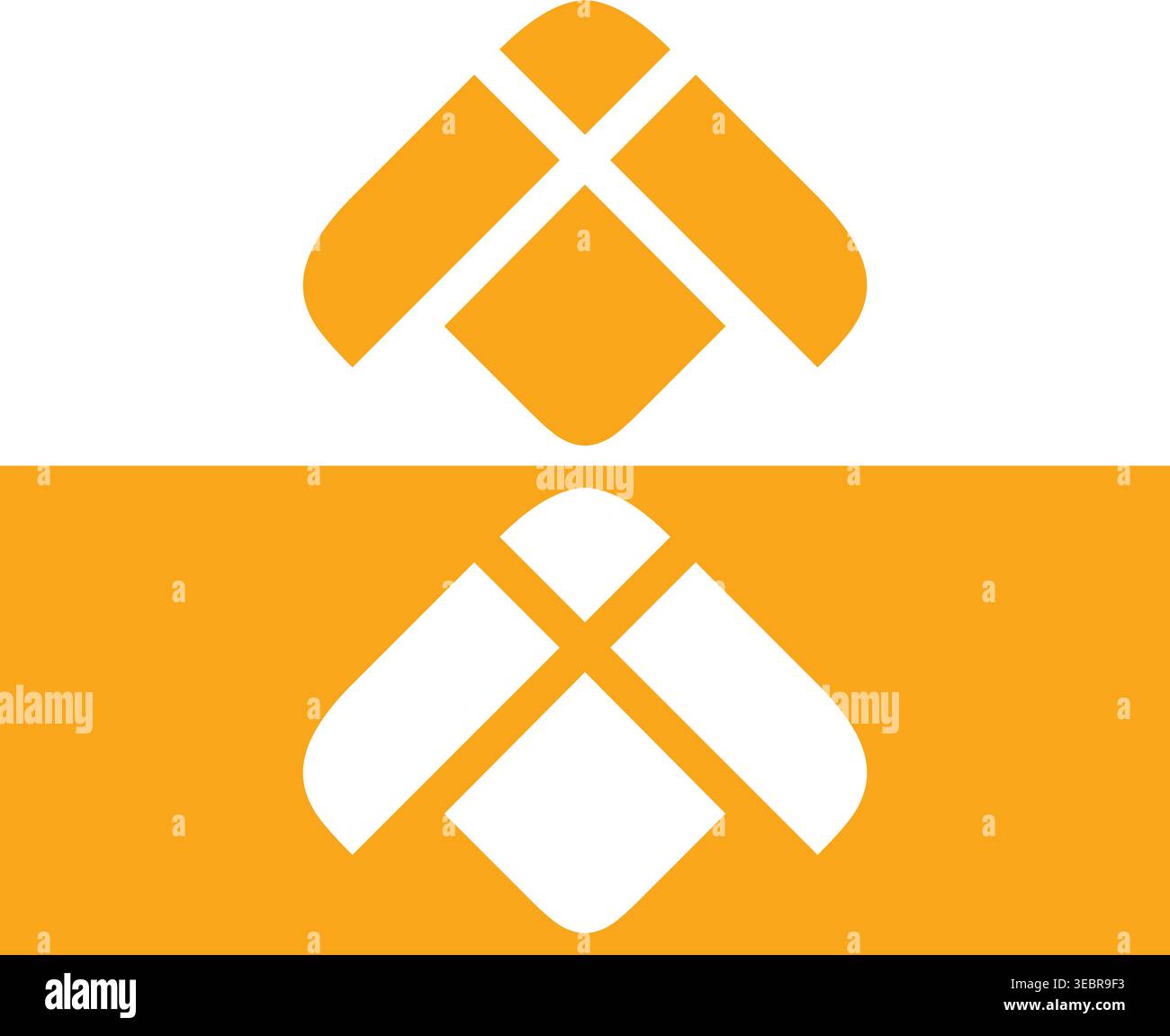 Arrow Logo Set with Cyber Security Bug and Virus Icons Stock Vector
