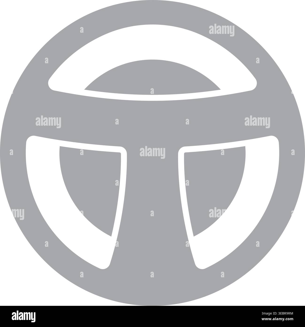 Steering Wheel Icon Vector Stock Vector