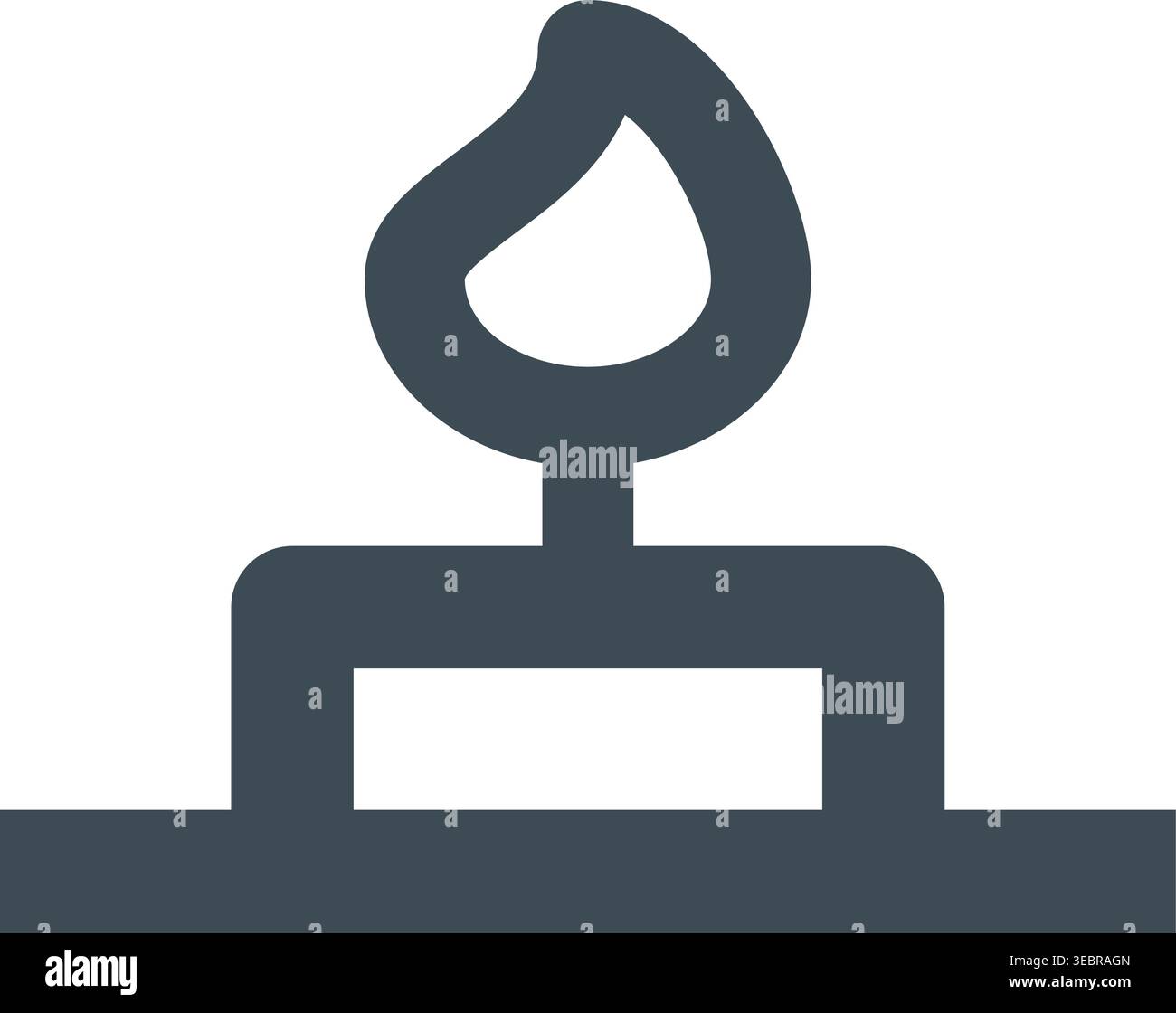 Candle Line Art Icon Stock Vector