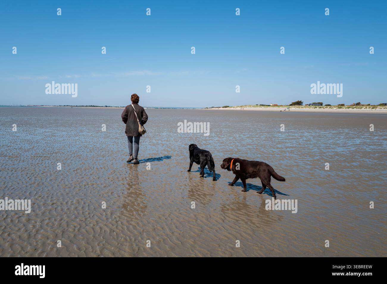 West Wittering Beach West Sussex Stock Photo
