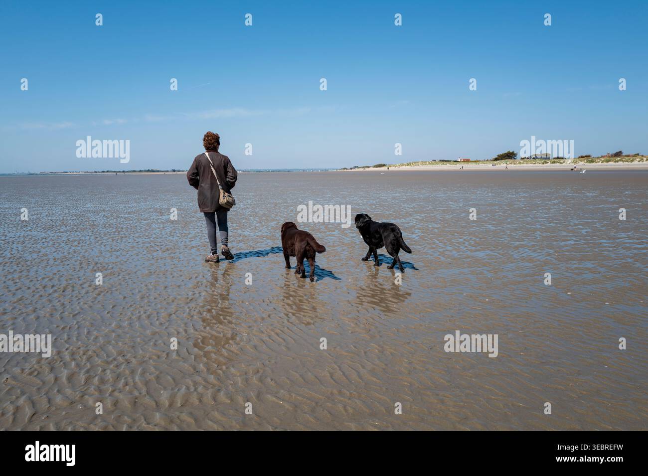 West Wittering Beach West Sussex Stock Photo