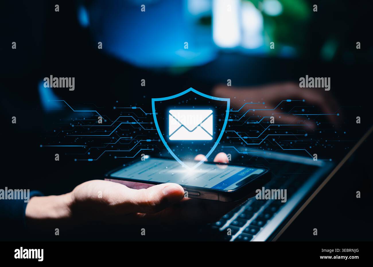 Cyber security concept envelope hi-res stock photography and images - Alamy