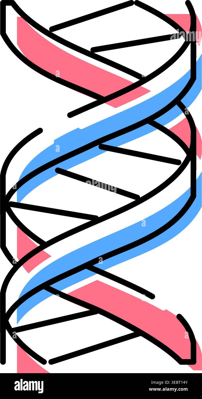 Dna double helix structure genetic information concept Stock Vector ...