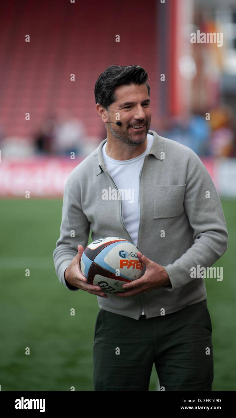 Kingsholm Stadium, Glouester, UK, 26th April 2026, Gallagher Premiership Rugby, Glouester take on Exeter Chiefs at the Kingsholm stadium in Glouster. Stock Photo