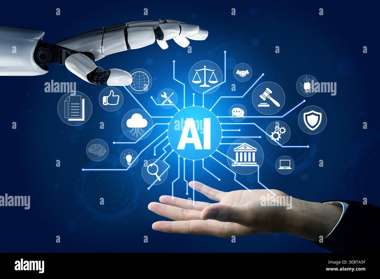 Futuristic Representation of Human and Robotic Interaction with ...