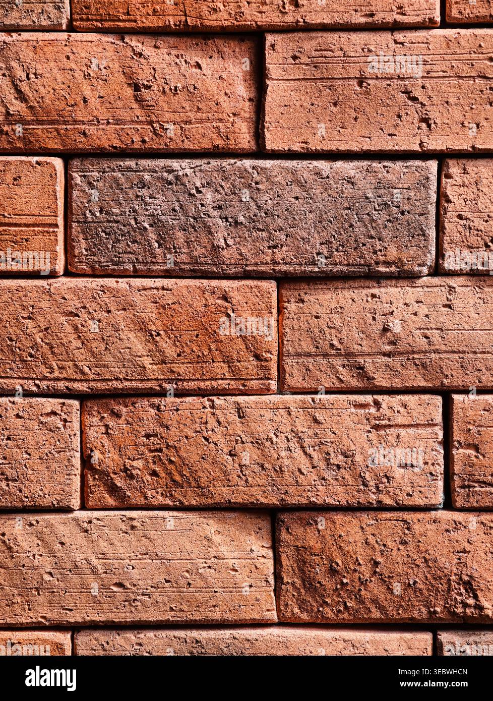 Red Brick Walls Pattern for Backgrounds and Wallpapers. Textures. Geometry. Stock Photo